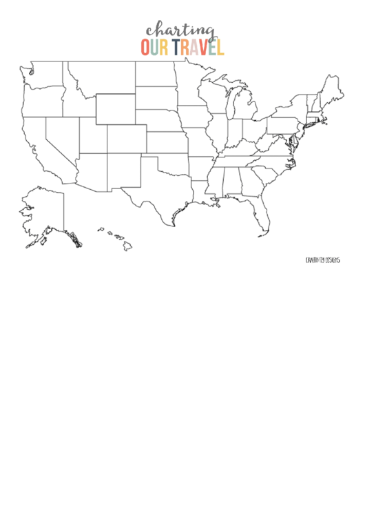 Usa Map Template Printable pdf