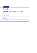 Gcse Mathematics Linear Worksheet - 2013