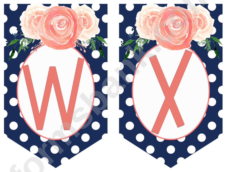 Wx Pennant Banner Template