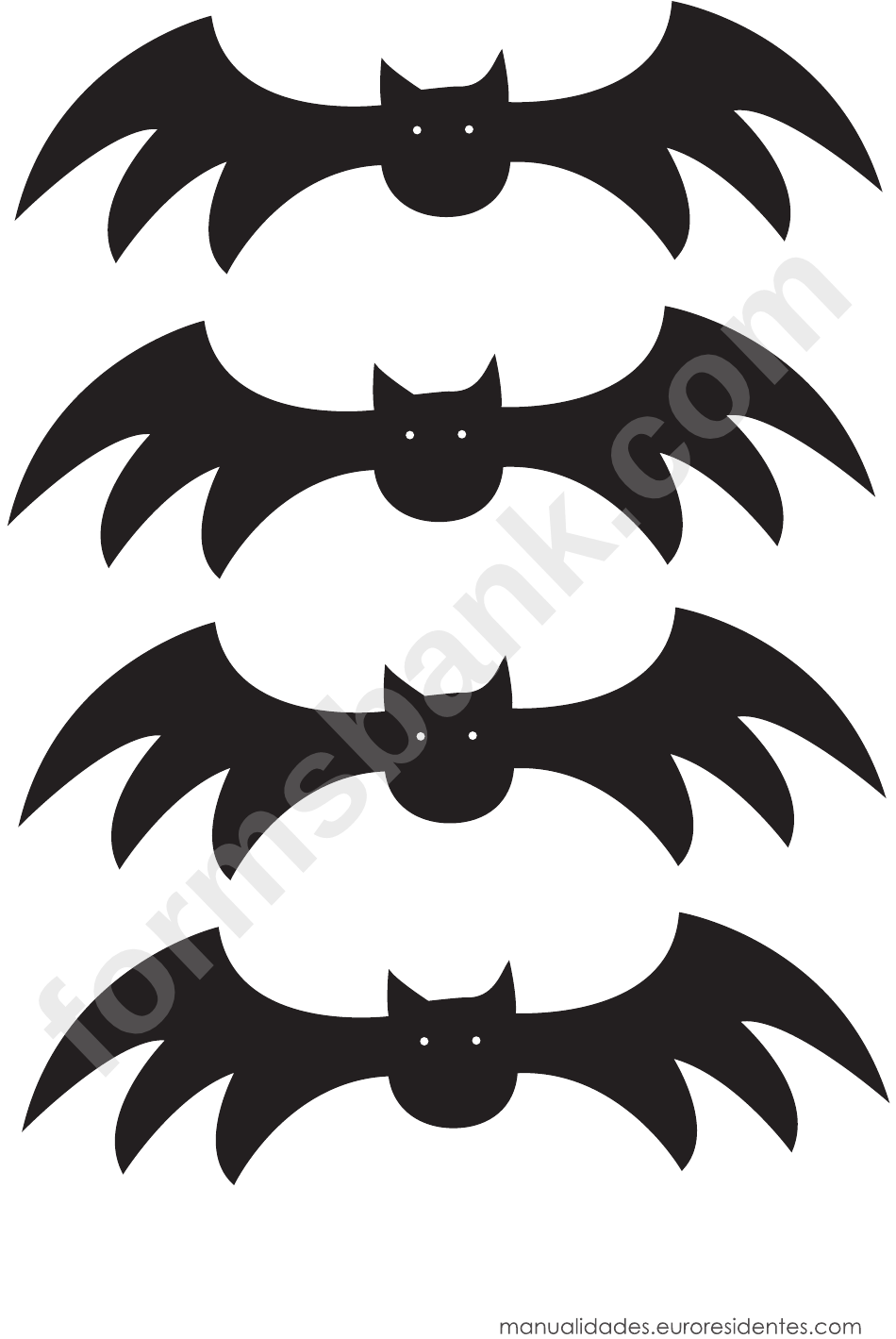 Halloween Bat Templates