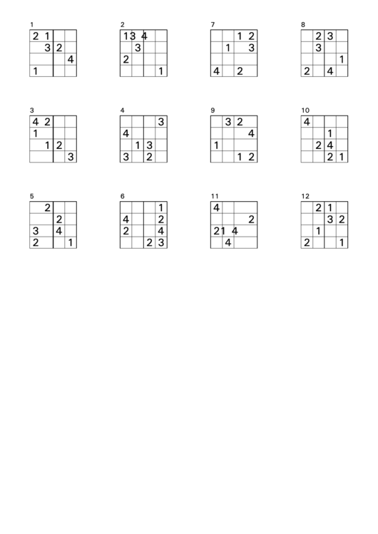 Sudoku Template