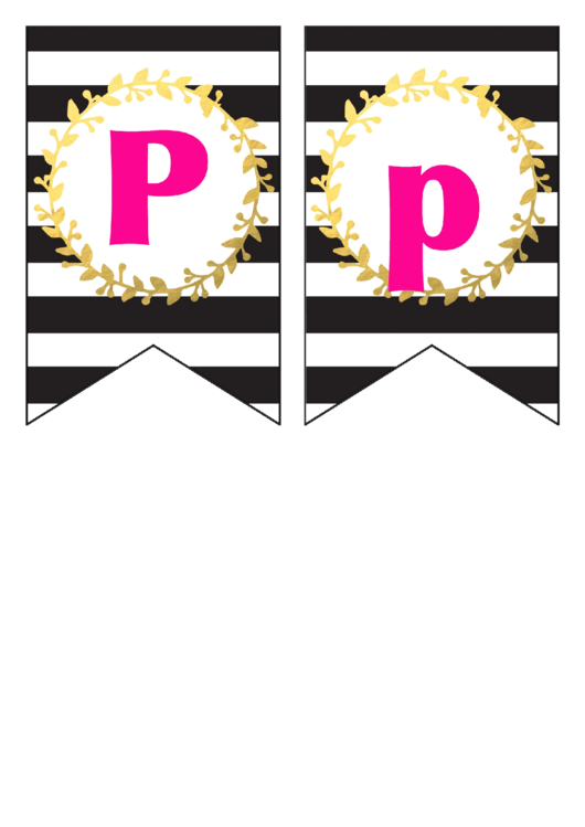 Pp Pennant Banner Template Printable pdf