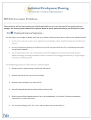 Idp Self-assessment Worksheets