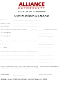 Commission Demand Letter Template