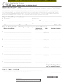 Form Tp-17 - Other Deductions For Moist Snuff