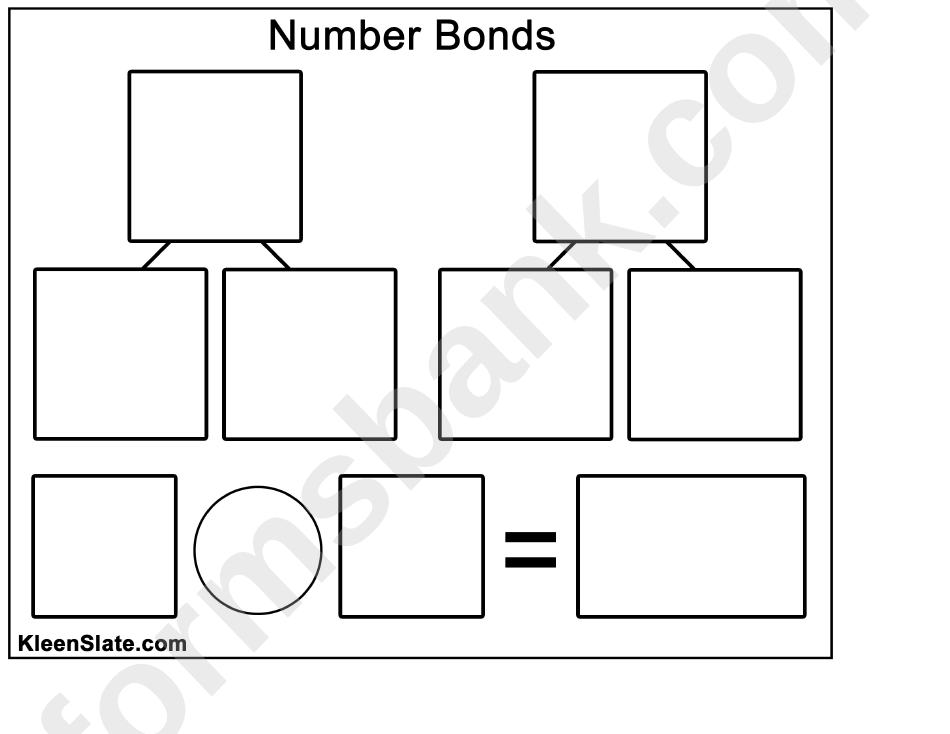 Number Bonds Template