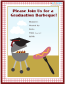 Graduation Barbecue Invitation Template