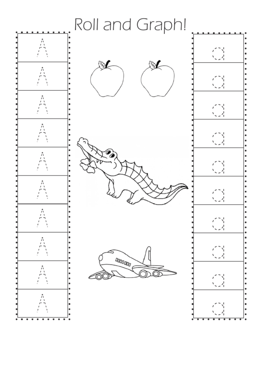 Roll And Graph! Kids Activity Sheets Printable pdf