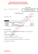 Cbse English Communicative Solved Exam Template Printable pdf