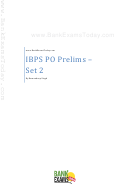 Ibps Po Prelims Exam Template With Answers