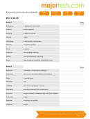 Vocabulary For Standardized Tests Template