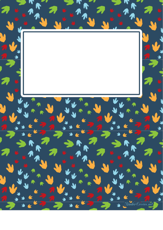 Floral Pattern Binder Cover Template Printable pdf