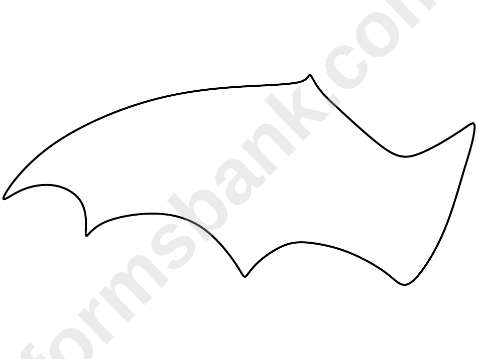 Wing Of The Bat Template