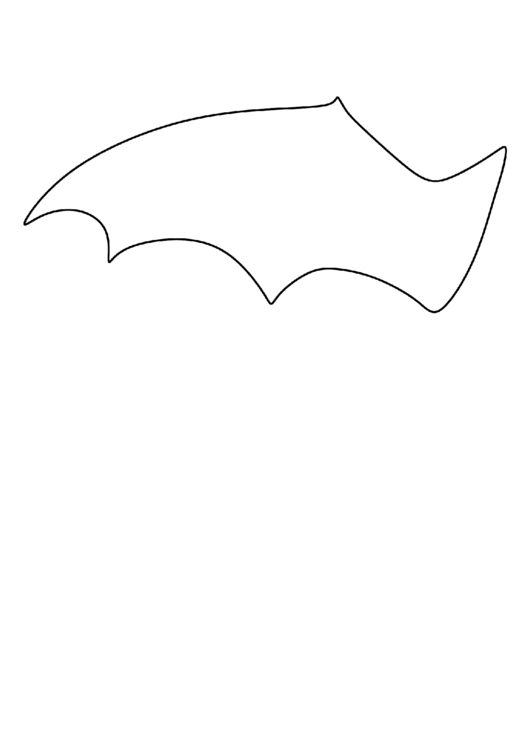 Wing Of The Bat Template Printable pdf