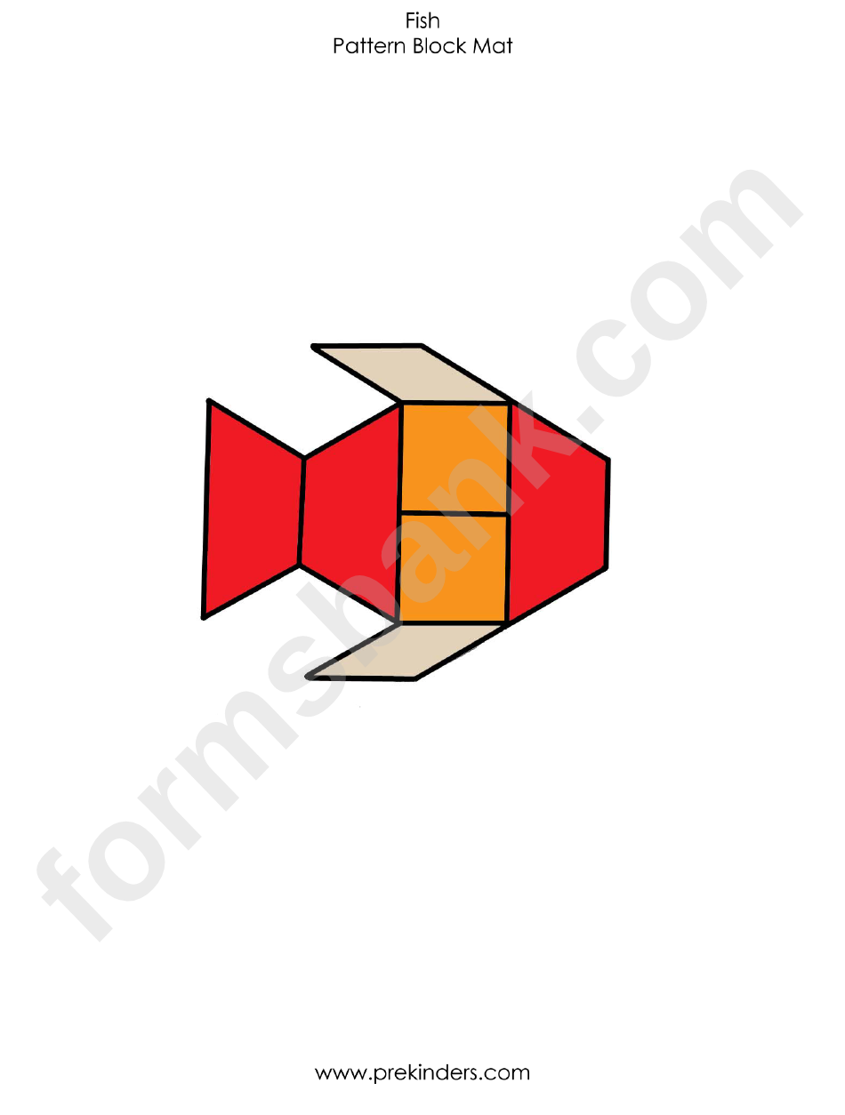 Fish Pattern Block Mat Template
