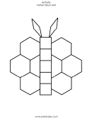 Butterfly Pattern Block Mat Template