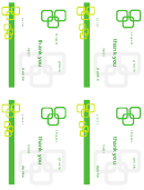 Green Thank You Postcards Template