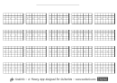 Grid 5x4x7 (left Handed) Guitar Neck Template