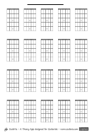 Grid 5x4x5 Guitar Neck Template