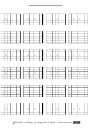Grid 4x6x6 Left-handed Guitar Neck Template