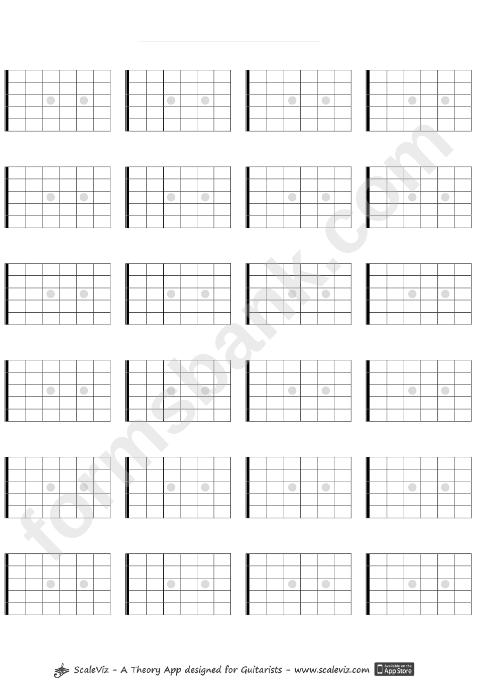Grid 4x6x6 Guitar Neck Template