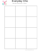 Blank Designer Series Paper Chart Template Set