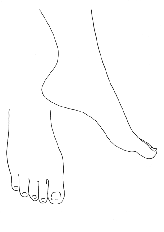 Foot & Hand Pattern Template Printable pdf