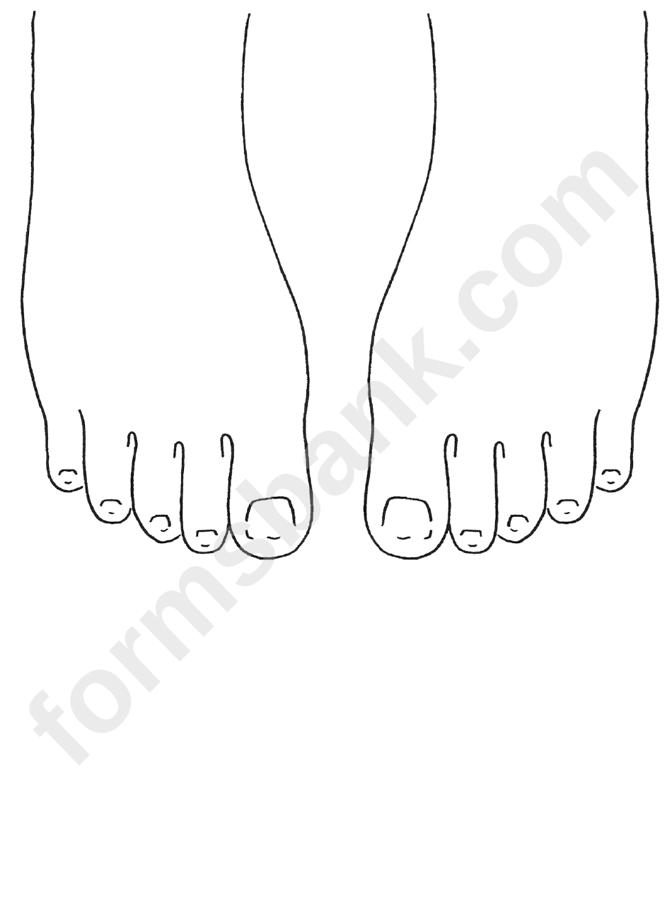 Foot & Hand Pattern Template