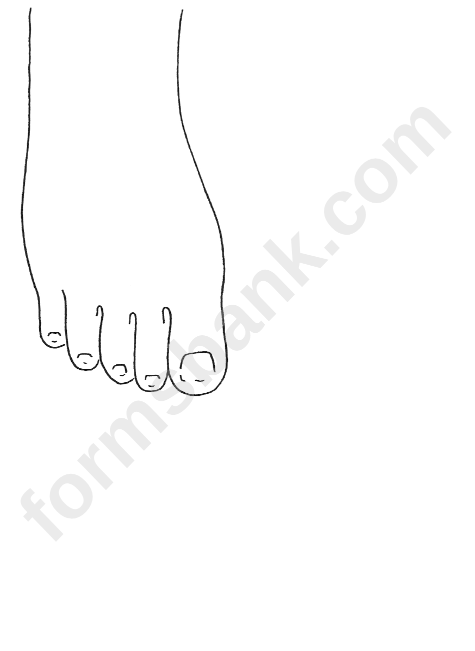 Foot & Hand Pattern Template