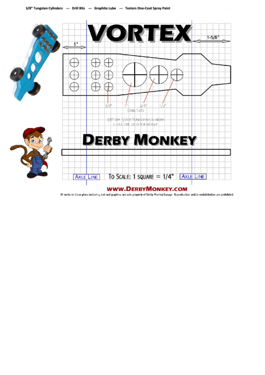 Vortex Car Template - Derby Monkey Garage Printable pdf