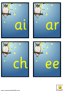 Owl Phonic Cards Template