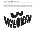 Halloween Mouth Stencil
