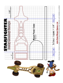Pinewood Derby Starfighter Template