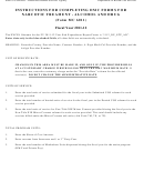 Instructions For Form Mc 6011 - California Narcotic Treament Alcohol And Drug - Health And Human Services Agency