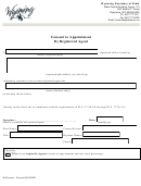 Consent To Appointment By Registered Agent - Wyoming Secretary Of State