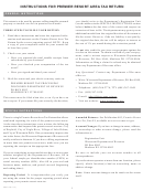 Instructions For Form Pra-114 - Premier Resort Area Tax Return Printable pdf