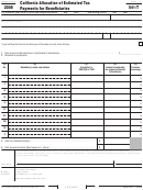 Form 541-t - California Allocation Of Estimated Tax Payments To Beneficiaries - 2008