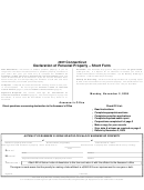 Declaration Of Personal Property - Short Form - Connecticut - 2009