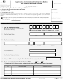 Form 23 - Application For Enrollment To Practice Before The Internal Revenue Service
