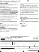 Form 3576 (pit) - Pending Audit Tax Deposit Voucher For Individuals