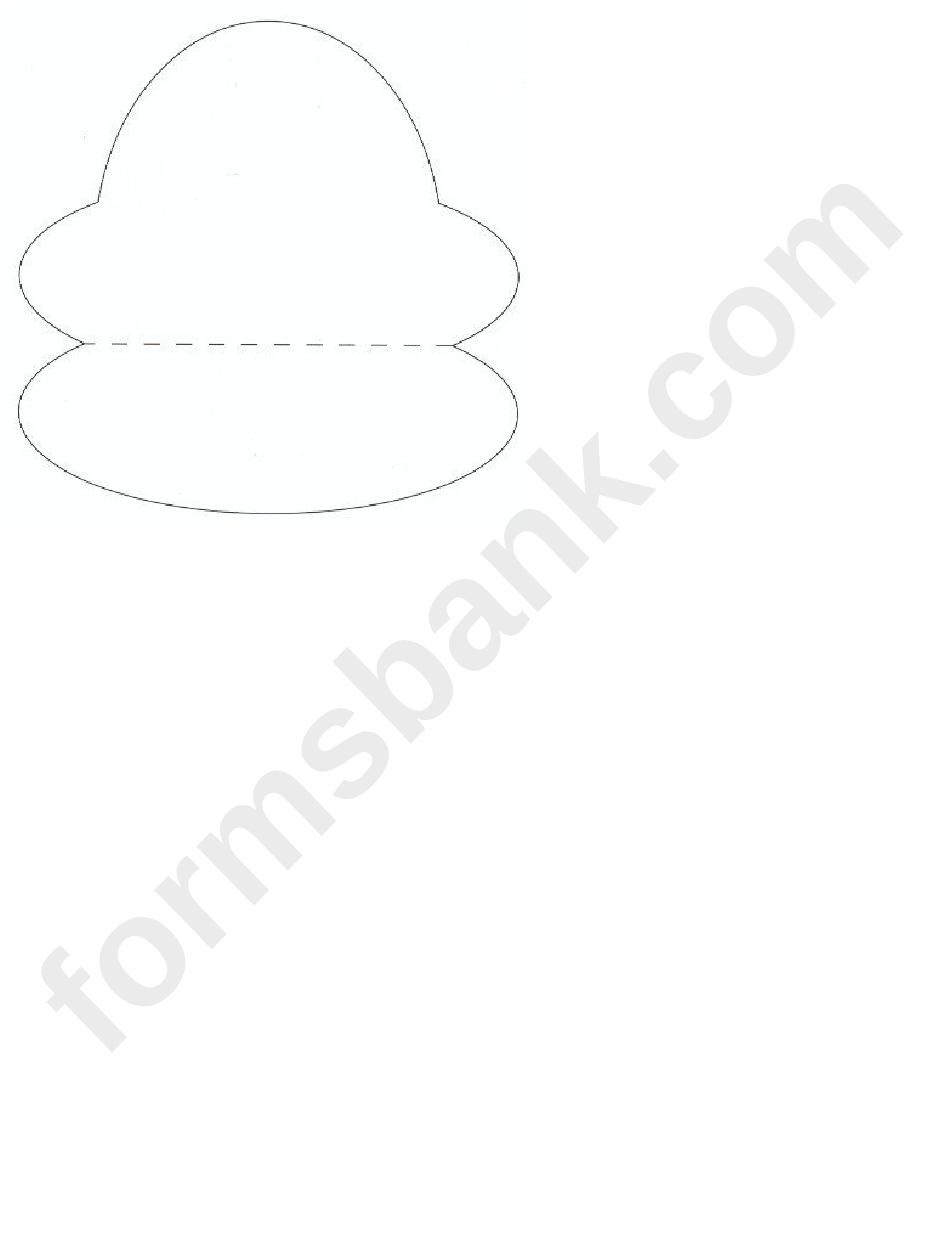 Blank Hat Template printable pdf download
