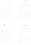 Monthly Planner Template With Holidays