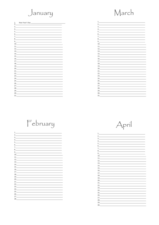 Monthly Planner Template With Holidays Printable pdf