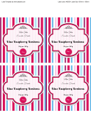 Raspberry Bonbons Sweet Jar Label Templates