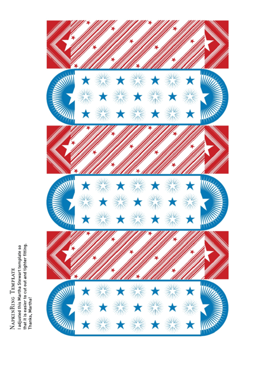 Napkin Ring Templates Printable pdf