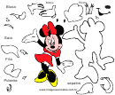 Minnie Mouse Template For Eva, Felt And Hand-craft (portugal Version)