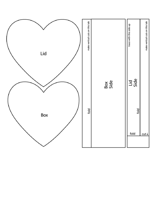Heart Box Pattern Printable pdf