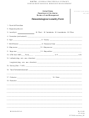 Form 8270-3 - Paleontological Locality Form