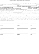 Assignment Of Contract/interest Template