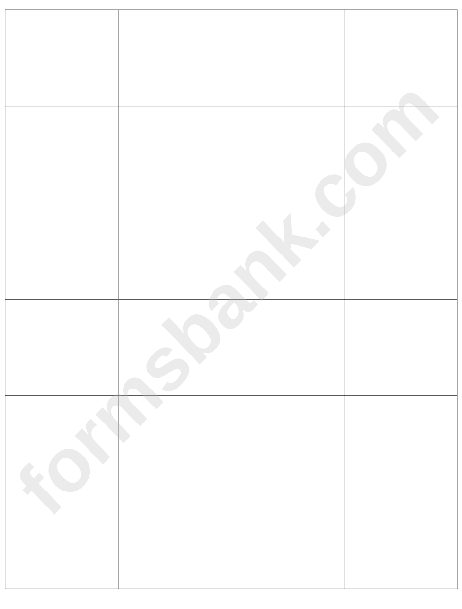 Blank Flash Cards Template